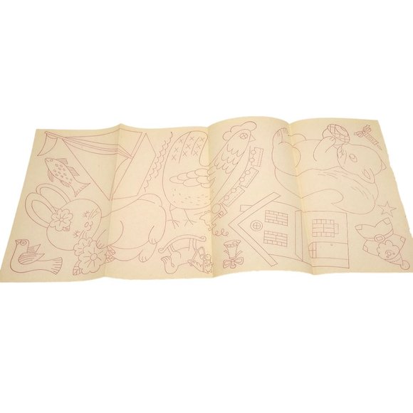 Vintage Childhood Days Transfer Patterns, MCM Workbasket Iron On Transfers, 1960 - Picture 1 of 3
